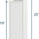 Neodrain White Recessed Toilet Paper Holder Niche with Storage