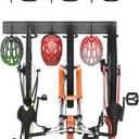Ultrawall Bike Storage Rack, Wall Mount Bicycle Rack Vertical Bike Hanger for Garage, Home, 3 Bike Racks & 3 Helmet Hooks, Size: 34in for 3 Bikes & 3 Helmets