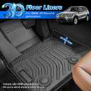 Cartist Compatible with Floor Mats BMW X3 F25 2011-2017 All Weather Floor Mat Carpet Protection TPE Odorless Heavy Duty Floor Liners