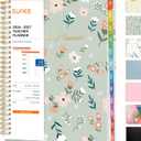 SUNEE Teacher Planner 2026-2027 Academic Year, Lite Lesson Planner Book with 7 Periods Jul 2026 - Jun 2027, 8.5"x11" Daily Weekly and Monthly Organizers, Plan Book with Pocket, Color Tabs, Wildflower