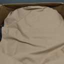 ULTCOVER Patio V-Shaped Sofa Cover Waterproof for 7-Seater Outdoor Sectional Furniture Couch 105 inch Wide,105"/105"(W)x32"(D)x30"(H), Brown (V-Shaped)