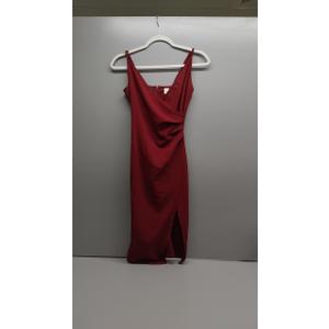 Red Dress with Straps with Slit
