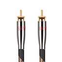 SKW Digital Coaxial Cable RCA to RCA Multiple Shield with Ultra-high Purity Copper Subwoofer Cable for HiFi Systems 3.2ft/1M (Black)
