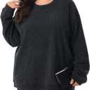 HOdo Women's Plus Size Sweatshirts Oversized Pullover Long Sleeve Tops Crew Neck Sweat Shirt Casual Loose Fitting 1X-5X (XXXL)