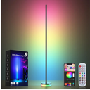 Corner Floor Lamp, RGBICW LED Corner Lamp with 1300lm Smart Modern Floor Lamp,App & Remote Control,Music Sync,Color Changing Standing Lamp for Bedroom Living Room and Gaming Rooms