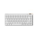 Flow Lite 84 Keys Low Profile Mechanical Keyboard, 75% Swappable Rechargeable Wireless Keyboard with 2.4G Receiver, Bluetooth and Wired Connection for Windows, Mac/Specter Linear Switches (Off-White)