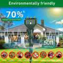 Mole Repellent Solar Powered, 8 Pack Snake & Skunk Repellent for Yard, IP 65 Waterproof Ultrasonic Deterrent Stakes, Get Rid for Rabbit, Gopher, Vole, Chipmunk, Deer, Groundhog for Lawns Garden