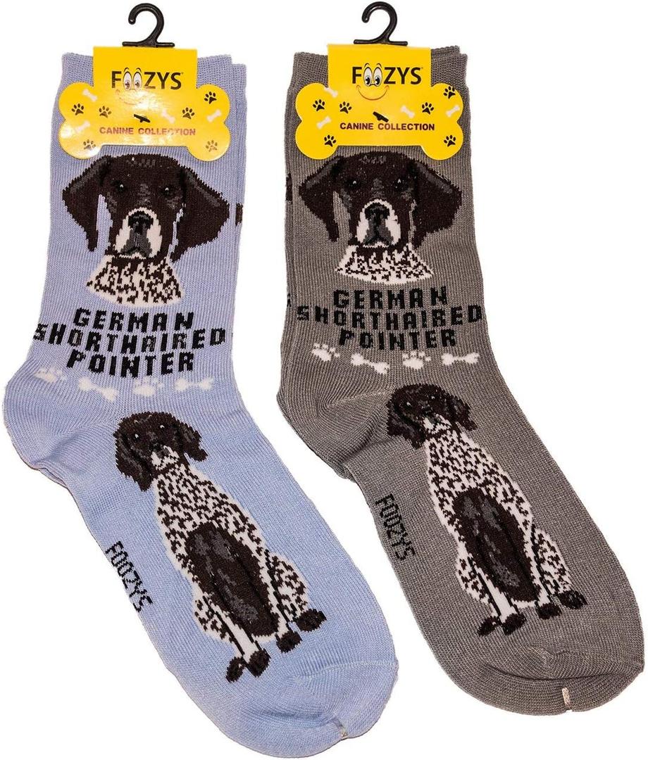 Foozys Unisex Crew Socks | Canine/Dog Collection | German Shorthaired Pointer