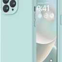 LOVE 3000 Designed for iPhone 14 Pro Max Case, Premium Silicone with [Soft Anti-Scratch Microfiber Lining] Shockproof Protective Phone Case for Men Women Girls 6.7", Mint