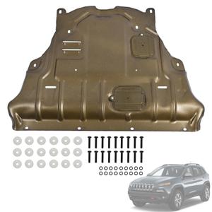 Magimaker Aluminum-Magnesium Alloy Front Engine Splash Shield Guard Fit for Jeep Cherokee 2014 2015 2016 2017 2018 Lightweight Heavy-Duty Skid Plate | Mud Flap Case Cover