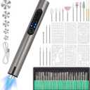 Engraving Pen, USB Rechargeable Cordless Engraver Pen with 51 Bits & LED Light Customizer Engraving Pen for Metal, Wood, Glass and Plastic Portable Engraving Kit for DIY Etching Gifts