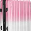 Carry On Suitcase, 20 Inch Carry On Luggage with Wheels, Hardside Large Suitcases with Wheels, TSA Lock (Peach)