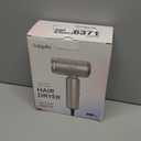 Dual Voltage Travel Hair Dryer, Mini Ionic Hair Dryers with Magnetic Curly Diffuser, 1500W High-Speed Fast Drying, Lightweight Compact Portable Blow Dryer, Gift Women,Quiet,European 100-240V (Black)