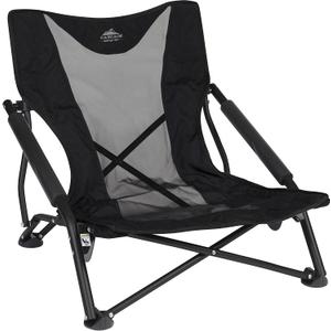 Cascade Mountain Tech Folding Camp Chair for Camping, Beach, Picnic, Barbqeues, Sporting Events with Carry Bag, Low Profile