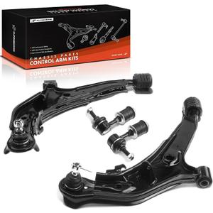 A-Premium Set of 4, Front Lower Control Arm, Sway Bar Link, Compatible with Nissan Maxima 1995-1999, Infiniti I30 1996-1999