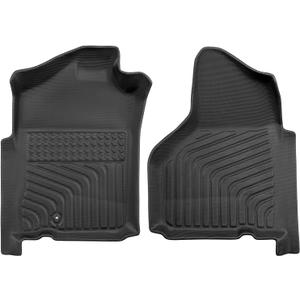TAPTES Floor Mats for Dodge Ram 1500 Crew Cab (Quad Cab) 2002-2008 | for Ram 2500/3500 Crew Cab 2003-2009 | All Weather Car Carpet Liners | Front 1st Rubber Truck Interior Accessories