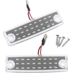 X AUTOHAUX 2pcs LED License Plate Light Lamp Assembly for Toyota 4Runner 1996-2022 for Toyota Sequoia 2001-2022 6000K White
