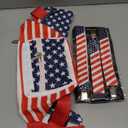 Veterans Day Fanny Packs Patriotic 4th of July Beverage Beer Belt Set USA Fanny Pack Bag with Suspenders Drink Holder for Memorial National Day(Fresh)