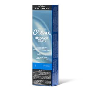 L'Oral Technique Excellence Crme Resistant Grays Permanent Hair Color - Maximum Gray Coverage on Resistant Grays, Rich Crme No-Drip Formula and Patented Gray Seeking Dyes, For All Hair Types (4x Dark Brown)