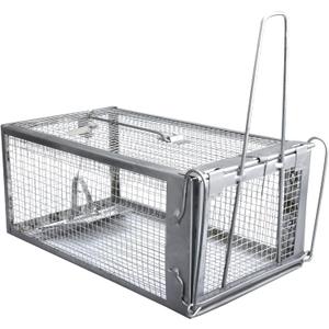 Gingbau Rat Trap Humane Live Mouse Chipmunk Trap Cage (Not for Squirrels) (Medium)