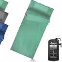 Lightweight Sleeping Bag Liner, Travel Sheets and Adults Sleep Sack, 220 x 95cm with Full Lockable Zipper and Travel Buckle - Portable & Easy Care, Idea for Backpacking, Camping, Hotels, and Trips