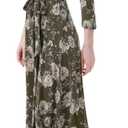 Aphratti Womens 3/4 Sleeve V Neck Faux Wrap Maxi Dress Summer Casual Beach (XXL)