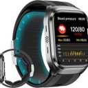 Smart Watch,2.06" AMOLED HD Large Screen,Voice Broadcast,Air Pump Air Bag,Bluetooth Call,24/7 Heart Rate Blood Oxygen Sleep Monitoring,Activiy Tracker,SOS, Black