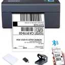 Bluetooth Shipping Label Printer - Wireless 4x6 Thermal Label Printer for Shipping Packages, Desktop Compatible with Shopify, Ebay, Amazon, Etsy, FedEx, UPS, Small Business