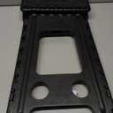 ACKO Folding Step Stool Foldable 17.5 Inch Stools for Adults and Kids,Plastic Stools Tall 400 lbs Capacity, Collapsible Stool for Kitchen, Stepping Foot Stool with Handle, Dot Black,1 PC