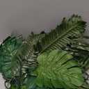 Hawaiian Summer Garland Monstera Leaf Banner, Monstera Leaf Garland Banner with 3 Types of Artificial Palm Leaves, Tropical Palm Leaves Party Banners Decorations for Jungle Theme Baby Shower