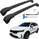Car Roof Rack Cross Bars Compatible with 2021-2025 KIA Sorento and Sorento Hybrid (Fit for Flush Side Rails), Aluminum Lockable Roof Cross Bars for Kayak Bike Rooftop Cargo Carrier Bag Basket Luggage