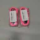 2 x YALAVA 5FT Dog Leash with Soft Padded Handle, Heavy Duty Nylon Reflective Dog Leashes, Fits Small Medium or Large Dogs, Pink