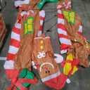 9.97 ft Inflatable Christmas Arch Outdoor Decoration Blow up Gingerbread Man Cookie House and Peppermint Decor with LED Lights Set for Indoor Outdoor Porch Door Garden Inflatable Xmas Arch Supplies 