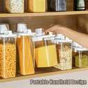 2Pcs Rice Dispenser Storage Containers, 1.1L Small Rice Bucket with Measuring Cup & Pour Spout, Kitchen Plastic Airtight Container for Cereal, Grain, Flour, Sugar, Oatmeal, Dry Pet Dog Food