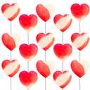 Fruidles Strawberry & Cream Lollipops Mini Heart Shaped Flavored Delicious Lollipop, Individually Wrapped, 5g Lollipop (1200 Lollipops) (EXP 04/21/27)