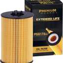 Premium Guard Extended Life Oil Filter up to 10k Miles PG8176EX | Fits 2021-2024 Volkswagen Transporter, 2015 Passat, Jetta, Golf SportWagen, Golf, 2018-2023 Crafter Van, 2015-2016 Audi A3