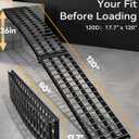 FACHNUO 10FT Motorcycle Ramp for Pickup Trucks, 1500lbs Capacity 1PC