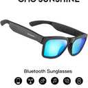 OhO Smart Glasses,Polarized Sunglasses with Bluetooth Speaker,Athletic/Outdoor UV Protection and Voice Control,Unisex(Mirror Blue Lens)