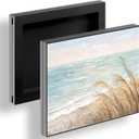 KornerBatl 16.5x21 Small Wall Safe Cover, Sliding Picture Frame For Hiding Mini Wall Safe & Electrical Boxes, Smooth Glide Mechanism, Perfect for Compact Spaces