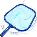 Pool Skimmer Net, Professional Swimming Pool Leaf Skimmer with Heavy Duty Frame, Fine Nylon Flat Mesh for Fast Debris Cleaning, for Above Ground & In-Ground Pools,1610.8in (No Pole)
