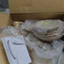 Set of 9 Cake Stands Metal Cupcake Stand Set Multiple Styles Candy Fruit Display Tower Dessert Plate Cake Serving Tray for Birthday Party Wedding Anniversary Baby Shower Engagement (Gold)