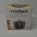 Crock-Pot Manual Design Series 4.5 Quart Slow Cooker with 3 Cook Settings, Removable Dishwasher and Oven Friendly Stoneware for Meal Prep, Cafe Mocha