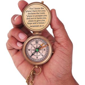 Confirmation Gifts for Teenage Boys, Baptism Gift for Boys, First Communion Gift, Inspirational Gods Compass.