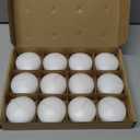 Pack of 12 White Floating Candles 4.6 x 3 cm Decorative Candle without Perfume Spa Candles 4 Hours Burning 