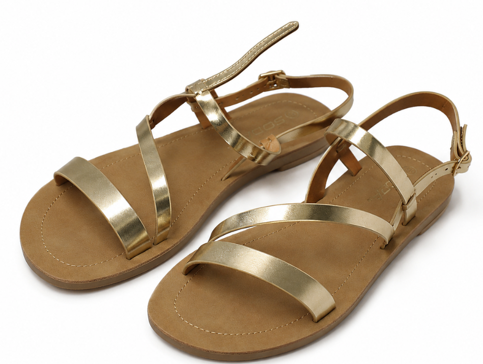 Soda Sandal Golden Color Women's Size 10