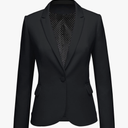 LookbookStore Womens Notched Lapel Pockets Button Work Office Blazer Jacket Suit, XL