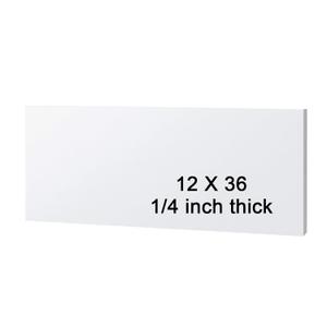 1 Pc White Hdpe Sheet 1/4" Thick, 12" x 36" Hdpe Plastic Sheet Polyethylene Board Flexible Solid Plastic Block for DIY Projects Crafts Machining Home 1 Pc White Hdpe Sheet 1/4" Thick, 12" x 36" Hdpe Plastic Sheet Polyethylene Board Flexible Solid Plastic Block for DIY Projects Crafts Machining Home