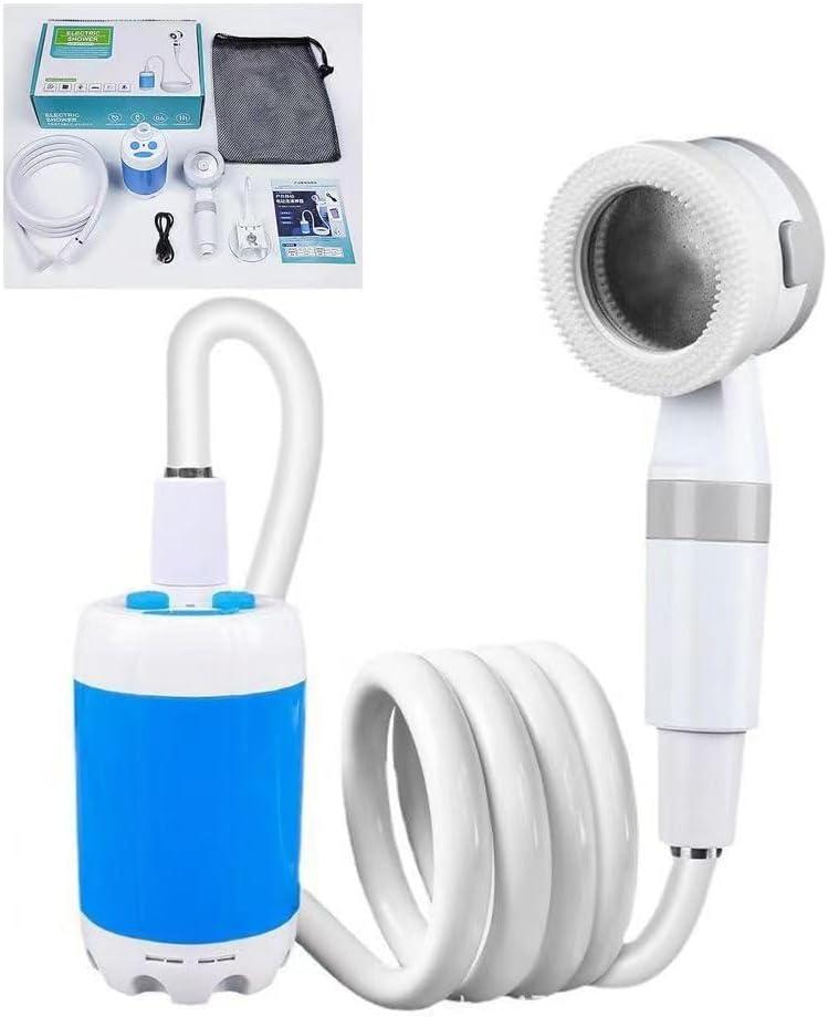 Portable Camping Shower Pump - Rechargeable Outdoor Shower Head Sprayer, Pumps Water from Bucket. Experience Refreshment Anywhere, Perfect for Camping, Hiking, Travel, Car Washing & Pet Cleaning