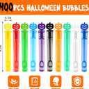 400PCS Halloween Party Favor, Halloween Bubble Wands for Kids, Halloween Trick or Treat Toys, Goodies Bag Fillers, Pinata Fillers, Mini Bubble Wands for Party Supplies
