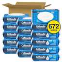 Cottonelle Fresh Feel Flushable Wet Wipes, Adult Wet Wipes, 16 Flip-Top Packs, 42 Wipes Per Pack (672 Total Wipes)